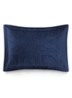 Doncaster Ruffle kussensloop van katoensatijn  - Blauw