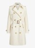 Double-breasted trenchcoat met ceintuur - Mascarpone Cream / Gebroken Wit