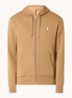 Double-knit hoodie met volledige rits - New Bronze / Camel