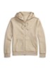 Double-knit hoodie met volledige rits - Tuscan Beige Heather