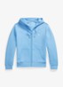 Double-knit hoodie met volledige rits - Chatham Blue