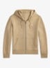 Double-knit hoodie met volledige rits - Surrey Tan