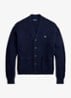 Fijngebreid vest met logoborduring - Hunter Navy