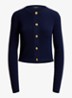 Fijngebreid vest met ribstructuur - Refined Navy / Donkerblauw