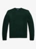 Fijngebreide pullover in alpaca wolblend met logoborduring - Moss Agate / Mosgroen