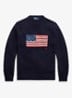 Fijngebreide trui met logo - Hunter Navy / Donkerblauw