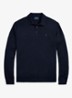 Fijngebreide trui van wol met polokraag - Blauw