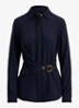 Georgette blouse met gespdetail - Donkerblauw