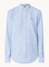 Georgia blouse met logoborduring - Lichtblauw