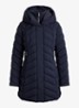 Gewatteerde jas met capuchon - Blauw