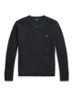 Grofgebreide trui in wolblend met logoborduring - Dark Granite / Donkergrijs