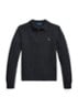 Grofgebreide trui in wolblend met polokraag - Dark Granite Heather / Donkergrijs