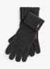 Handschoenen van merinowol met touchscreen functie - Charcoal / Antraciet