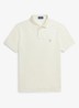 Custom slim fit polo van piqué katoen - Parchment Cream / Beige