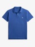 Het iconische mesh Polo-shirt - Dusty Azure/Cream PP-ZYC / Blauw