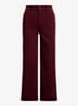High waist flaired fit cropped chino met steekzakken - Dark Garnet / Bordeauxrood