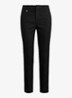 High waist slim fit cropped pantalon met steekzakken - Zwart
