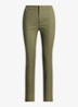 High waist slim fit cropped pantalon met steekzakken - Sage Green / Legergroen