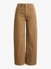 High waist wide leg jeans van corduroy - Lauren Camel / Beige