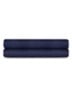 Hoeslaken van katoensatijn 624TC, hoekhoogte 33 cm - Donkerblauw