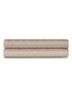 Hoeslaken van katoensatijn 624TC, hoekhoogte 33 cm - Beige