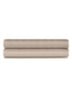 Hoeslaken van katoensatijn 624TC, hoekhoogte 33 cm - Beige