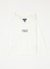 Hoodie met logoborduring - Wit