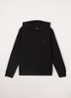 Hoodie met logoborduring - Zwart
