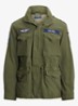 Jack met opbergbare capuchon en klepzakken - Olive Mountain w/ Patches / Groen