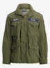 Jack met opbergbare capuchon en klepzakken - Olive Mountain w/ Patches / Groen