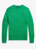 Kabelgebreide pullover met logoborduring - Billard-48N8