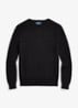 Kabelgebreide pullover van kasjmier - Polo Black / Zwart