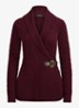 Katoenen trui met gesp - Dark Garnet / Bordeauxrood