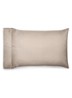 Kussensloop van katoensatijn 624TC in 2-pack - Beige