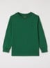Longsleeve met logoborduring - Donkergroen