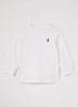 Longsleeve met logoborduring - Wit