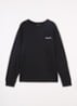 Longsleeve met logoprint - Zwart