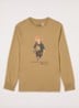 Longsleeve met logoprint - Camel
