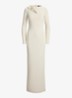 Maxi jurk met cut-out detail - Creme