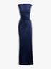 Maxi jurk met metallic finish en gespdetail - Refined Navy / Donkerblauw