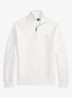 Mesh-gebreide katoenen trui met rits - Deckwash White / Wit