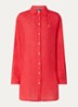 Mini blousejurk van linnen - Rood