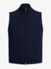 Omkeerbare bodywarmer in wolblend - Donkerblauw