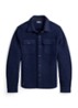 Overshirt in wolblend met borstzakken - RL Navy / Donkerblauw