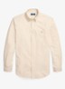 Oxford custom fit overhemd met button down kraag - Camel/White / Camel