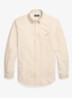 Oxford custom fit overhemd met button down kraag - Camel/White / Camel