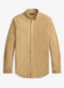 Custom fit overhemd met logoborduring - Cafe Tan / Beige