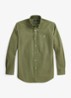 Oxford custom fit overhemd met logoborduring - Garden Trail / Mosgroen