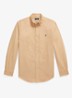 Oxford custom fit overhemd met logoborduring - Classic Camel / Camel