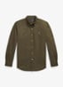 Oxford custom fit overhemd met logoborduring - Company Olive / Olijfgroen
